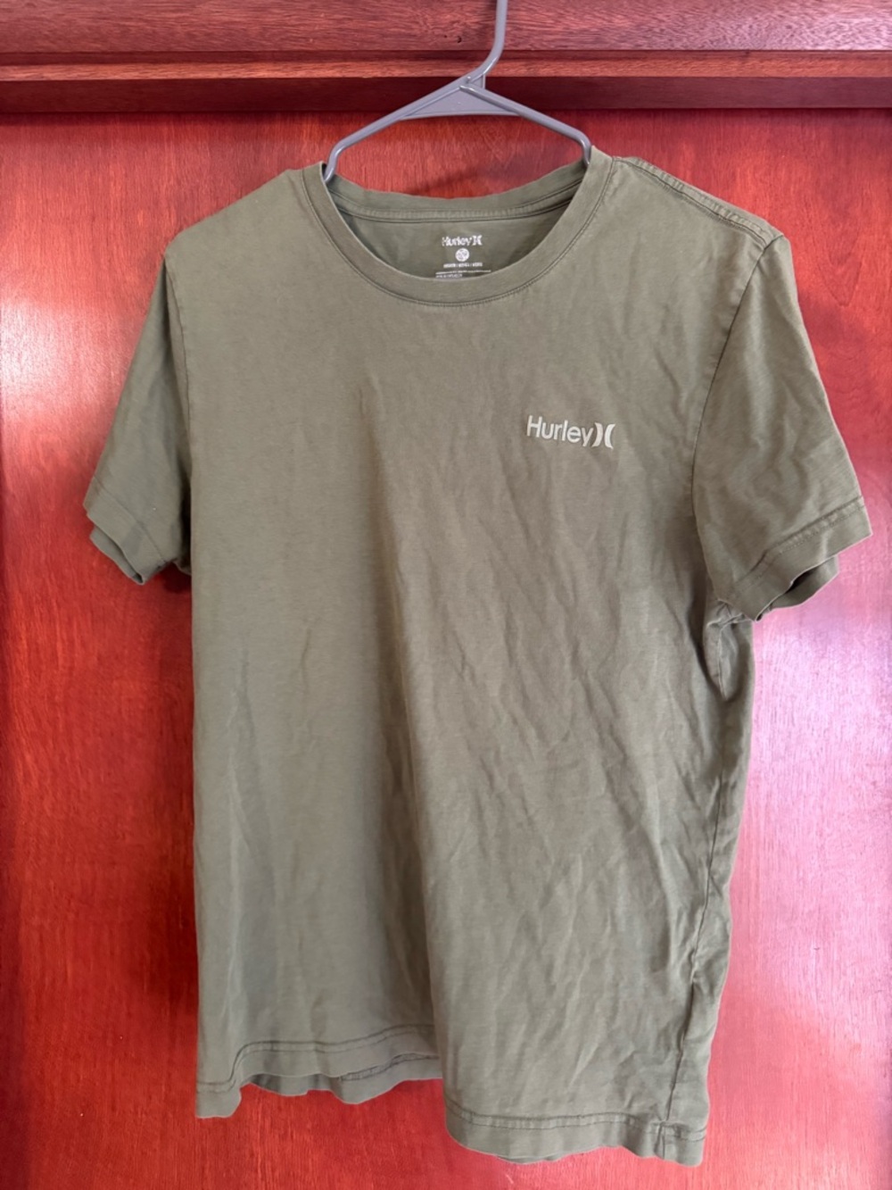 Hurley Olive Green Short Sleeve Logo T-Shirt